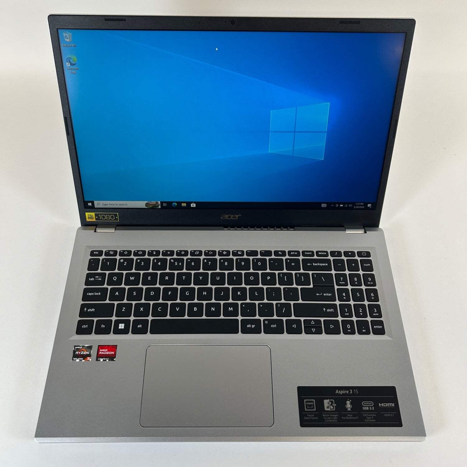 Acer Aspire 3 A315-24P-R7VH 15.6″ Ryzen 3 7320U 2.4GHz 8GB RAM 128GB SSD