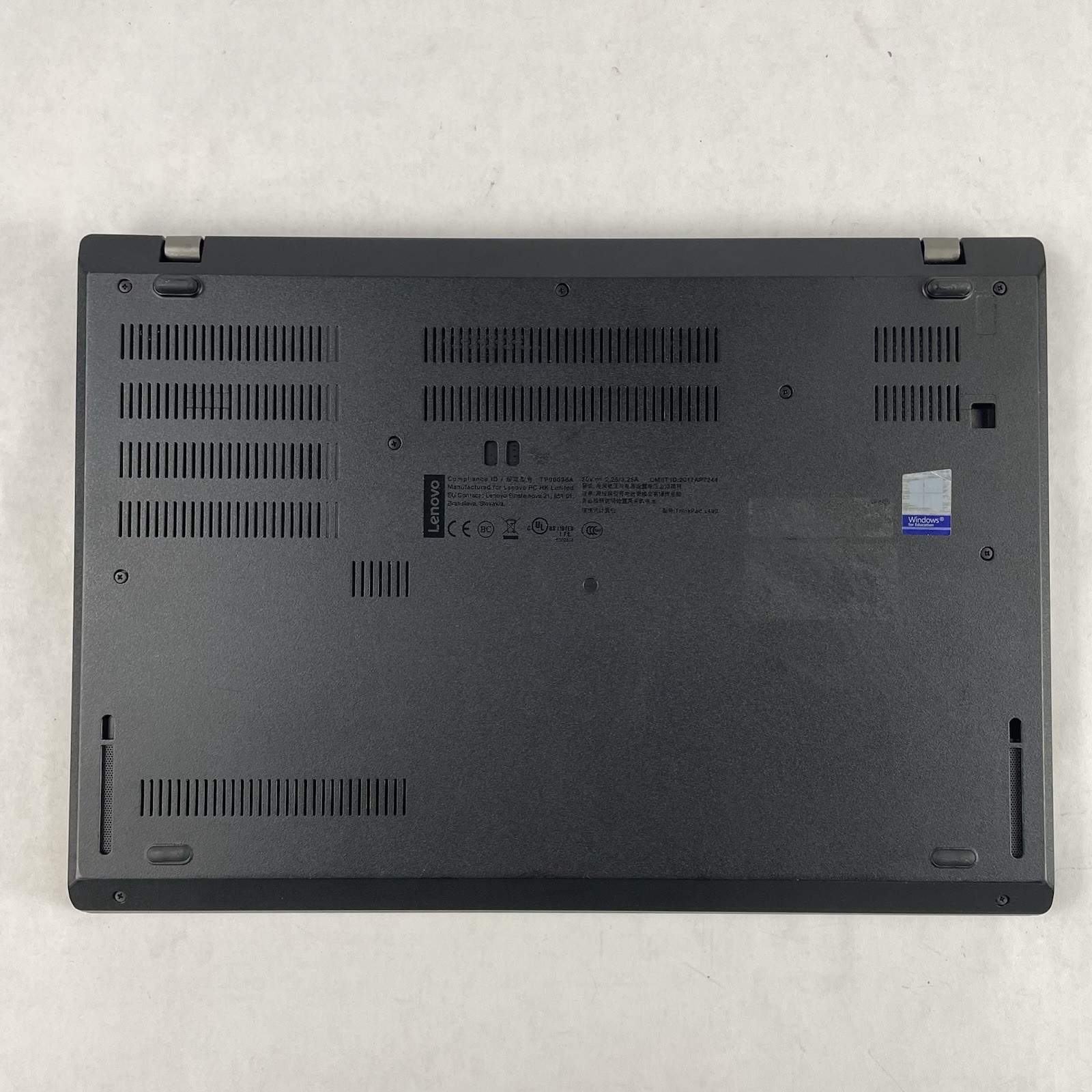 Lenovo ThinkPad L480 14″ i5-8250U 1.60 GHz 8 GB RAM No SSD/OS/AC