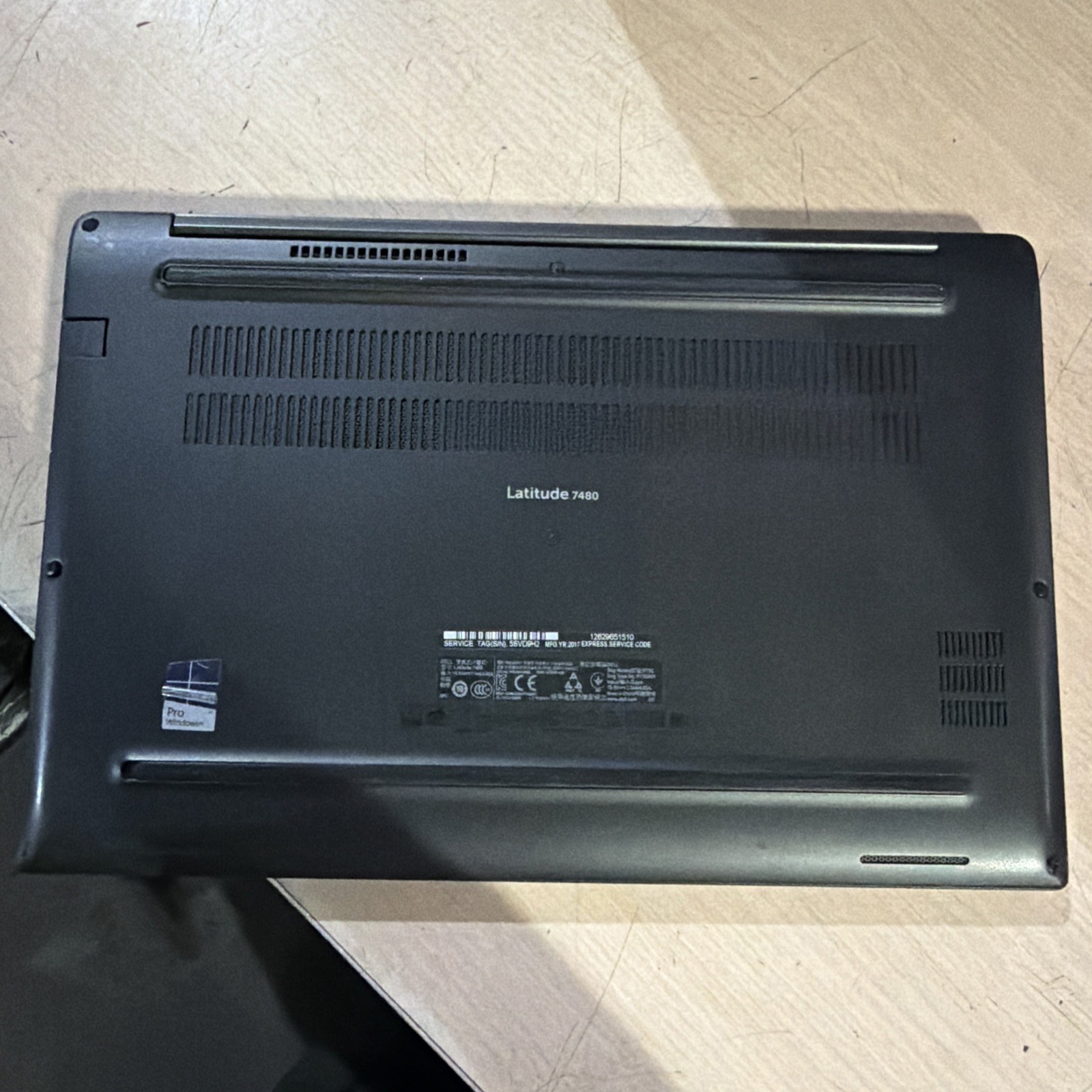 DELL LATITUDE 7480 INTEL CORE I7-7600U 2.80GHZ 8GB RAM NO HD ,