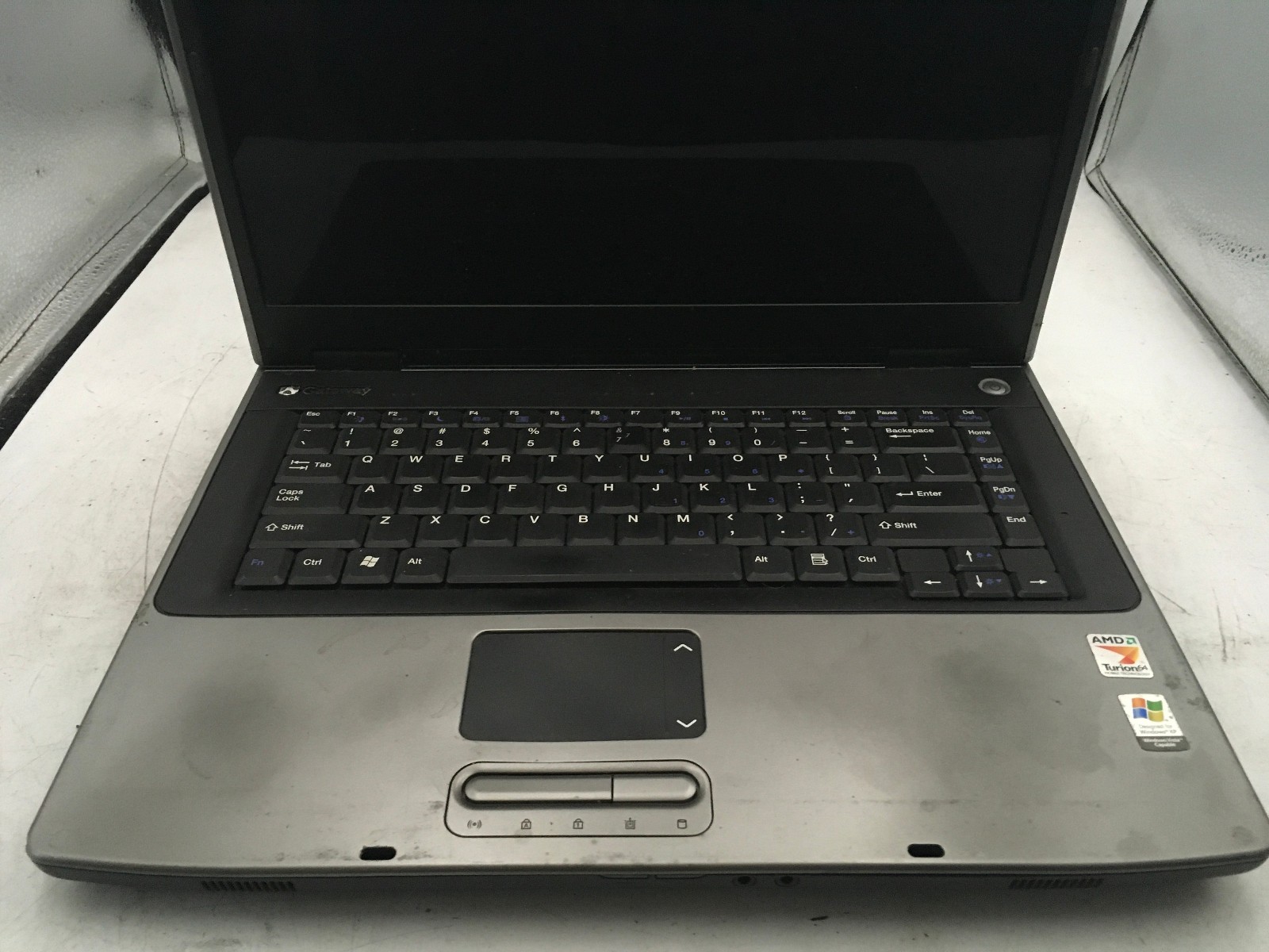 GATEWAY MA3 MX6447 – FOR PARTS/NO POWER – AMD TURION MOBILE – 1GB RAM – READ -BB