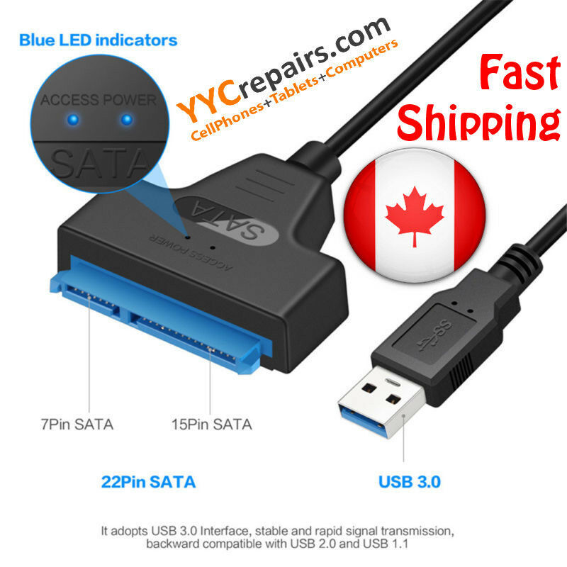 USB 3.0 to 2.5″ SATA III Hard Drive Adapter Cable/UASP SATA to USB3.0 Converter