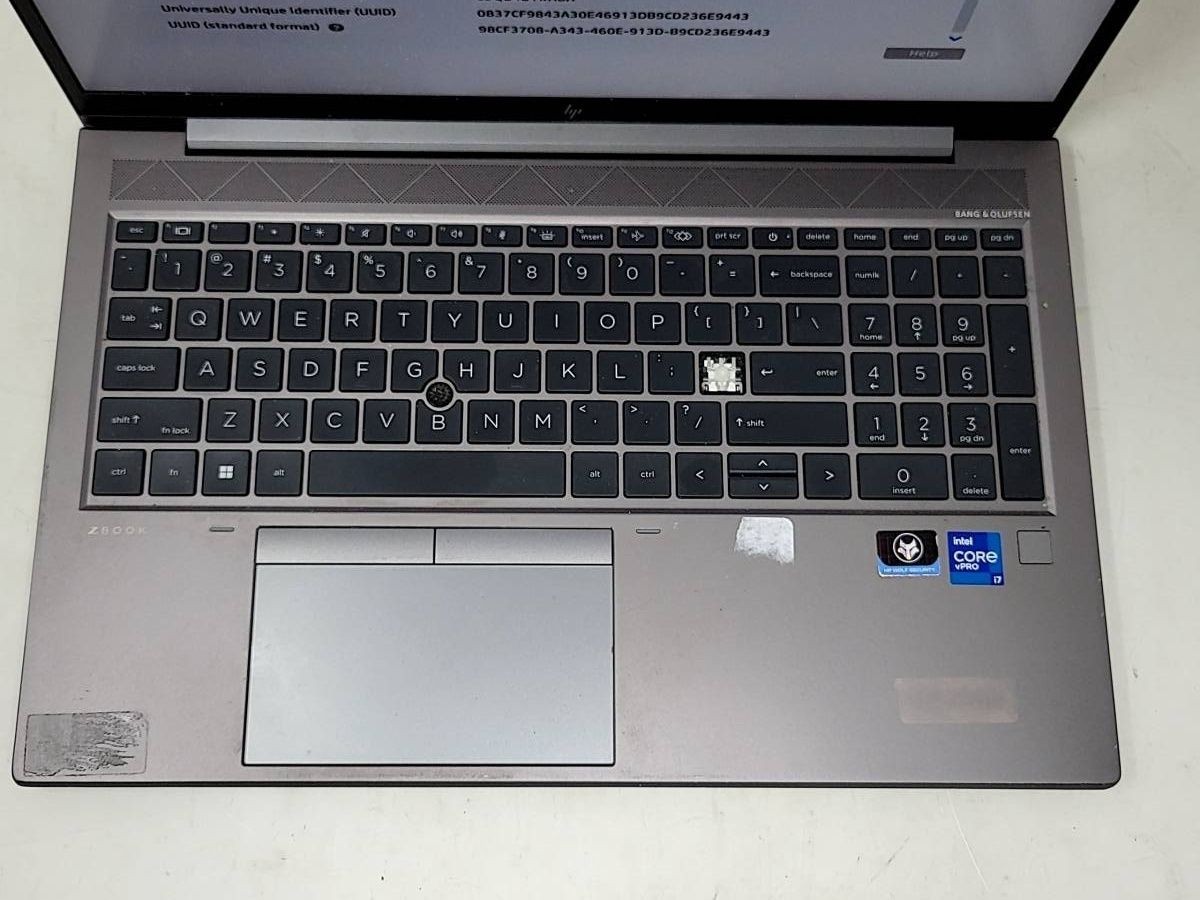 HP ZBOOK FIREFLY 15.6 INCH G8 Laptop 11TH GEN I7-1185G7 8GB 512GB SEE NOTES