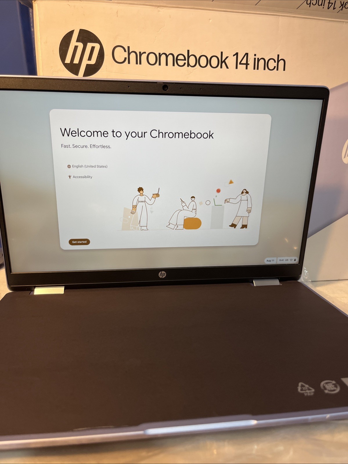 ¥HP 14b-cd0130wm 14″ FHD Touch Celeron N100 1GHz Intel UHD Graphics 4GB RAM