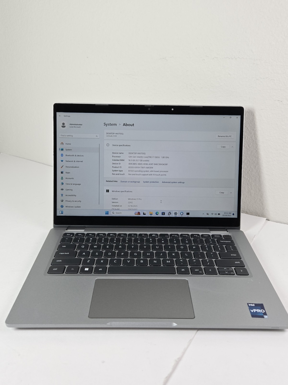 DELL Latitude 5330 i7-1265U 4.15GHz 16Gb RAM 512Gb NVMe 2-in-1 Touch Win11Pro