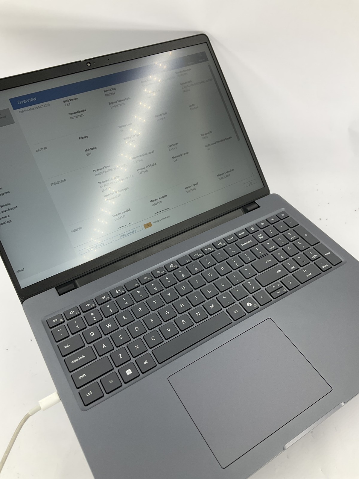 Dell Pro Max 16 MC16250 16″ Core Ultra 7 265H 512GB 16GB A Win 11 Pro