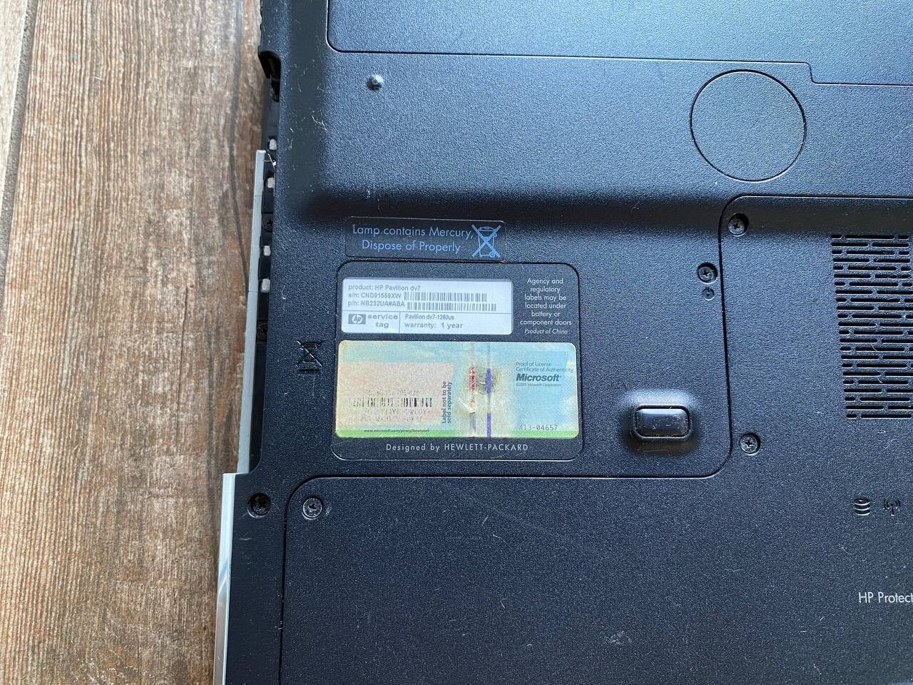 hp pavilion dm7-1260us laptop Parts and Repair
