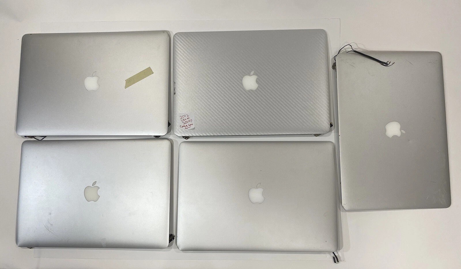 Lot of 5 MacBook Pro 15 Inch Retina Display LCD Screen Assemblies For Parts