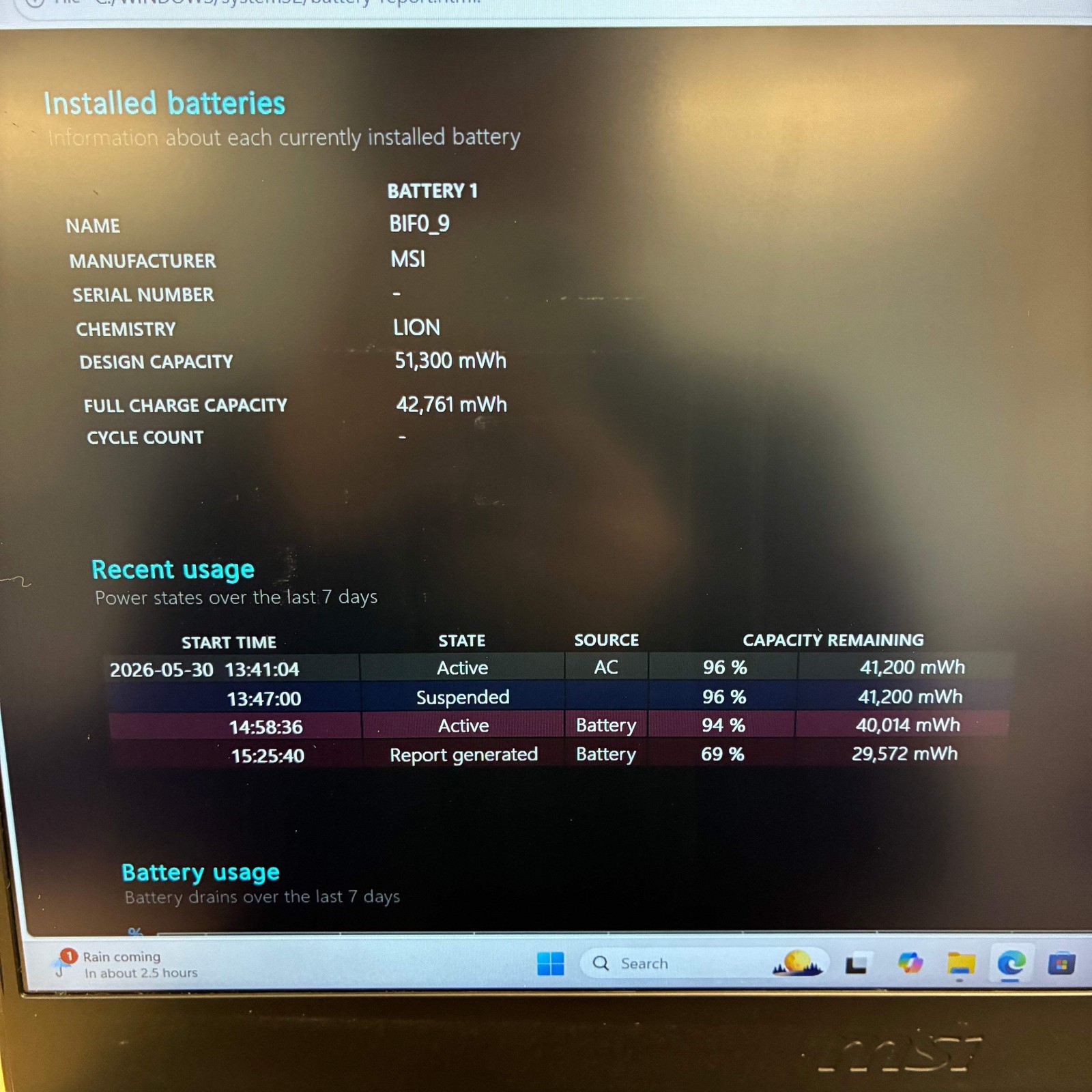 MSI Thin GF65 MS-16W2 15.6″ i5-10500H 2.5GHz 8GB RAM 512GB SSD RTX 3060 READ