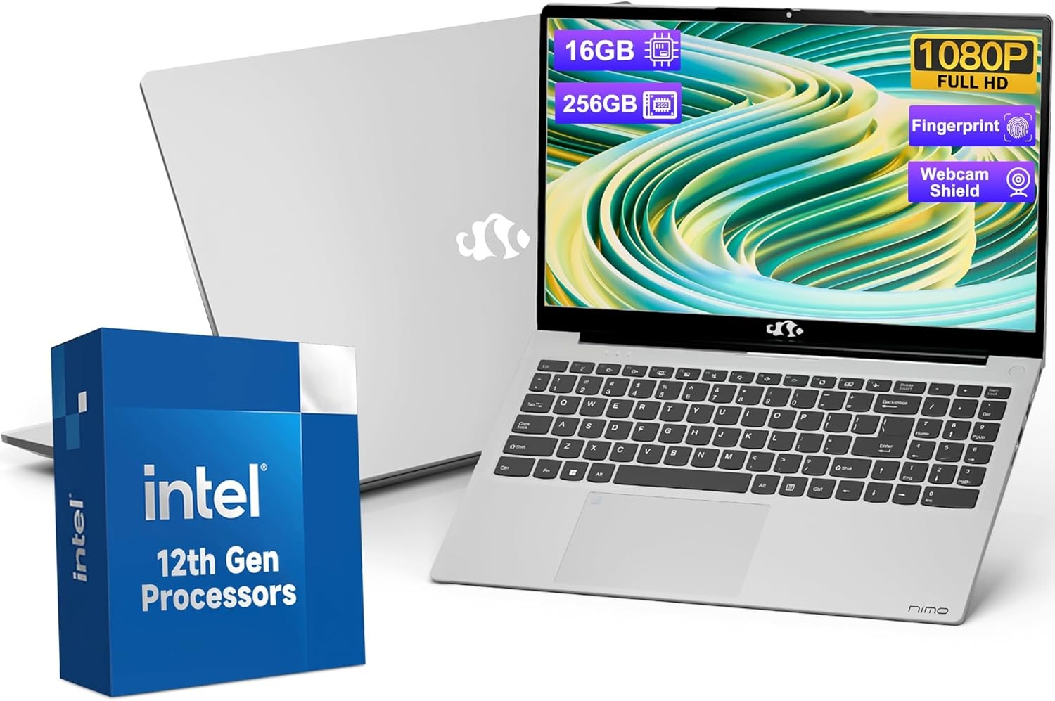 NIMO 15.6 FHD Student Laptop 16GB RAM 256GB SSD Intel Pentium Quad-Core N100