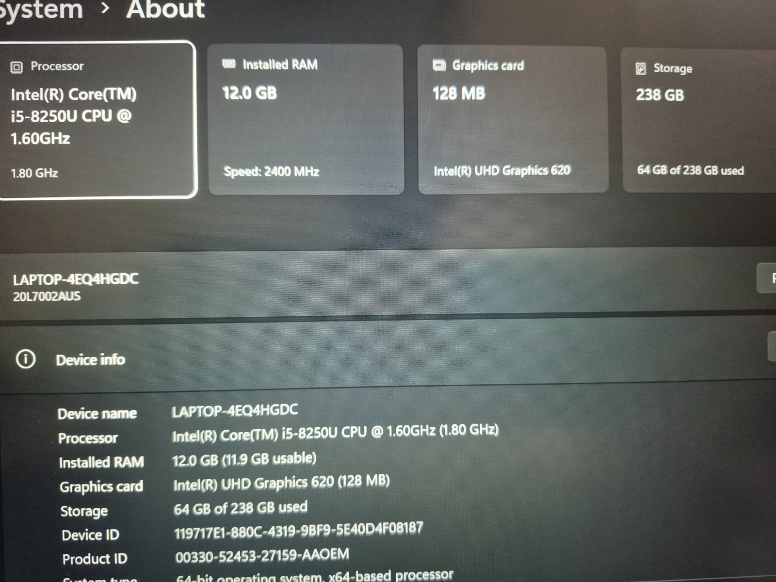 LENOVO THINKPAD T480S i5-8250U 12GB RAM 256GB NVMe WIN 11 PRO + OFFICE PRO 2021