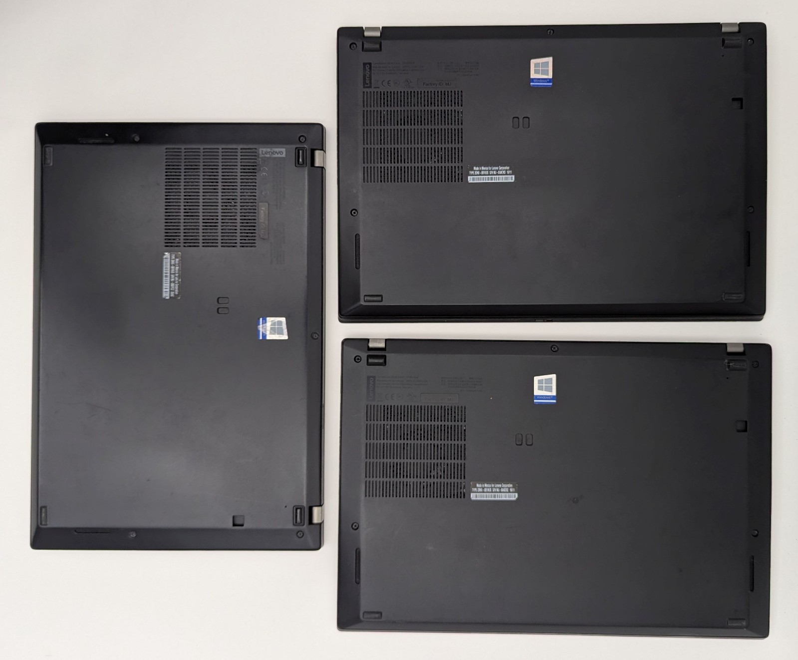 Lot of 3 Lenovo ThinkPad T490s 14″ Laptop i5-8265U 1.6GHz 8GB RAM *BAD TOUCHPAD