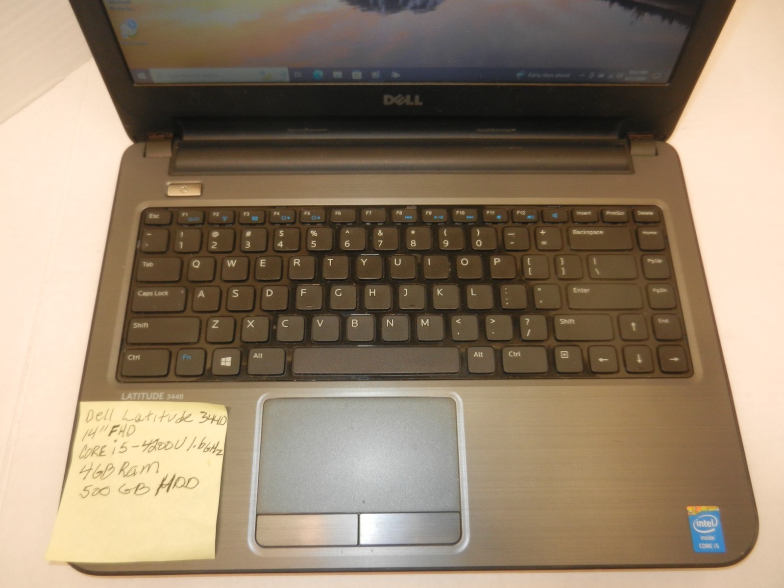 DELL LATITUDE 3440 14″FHD CORE i5-4200U@1.6GHz 4GB RAM 500GB HDD WINDOWS 10