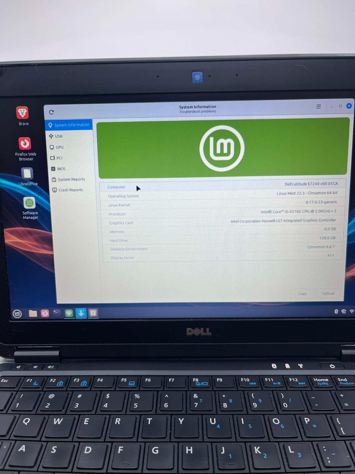 Dell Latitude|Linux Mint| i5-4310U| Backlit Keys |8GB RAM | 128GB SSD | 1 YR WTY
