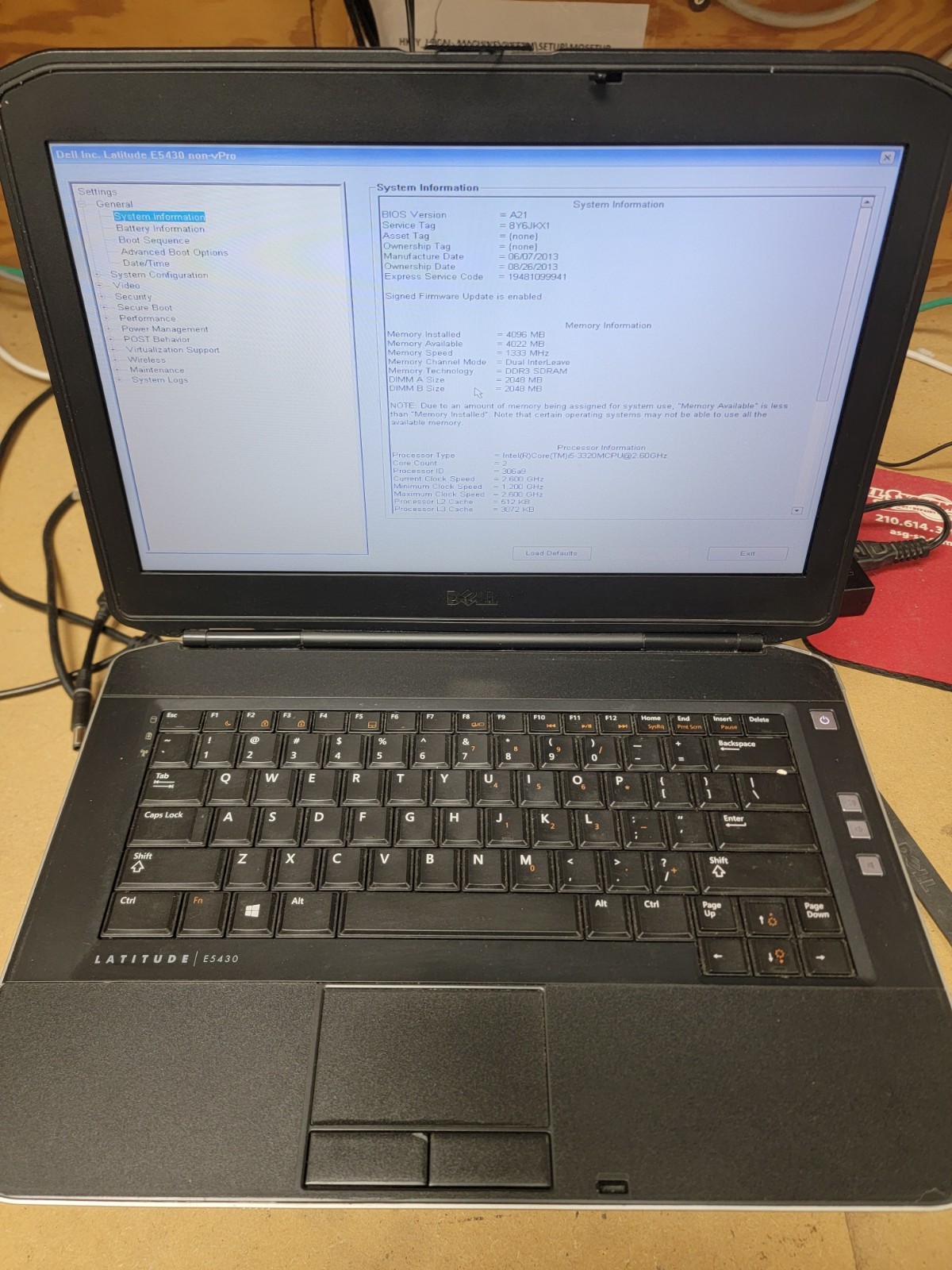 DELL LATITUDE E5430 – FOR PARTS/REPAIR – INTEL I5 3RD GEN – 4GB