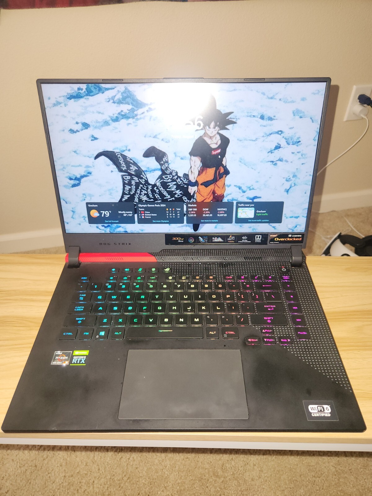 2021 ASUS ROG STRIX G15 15.6” (AMD Ryzen 9 5900HX RTX 3070 16GB RAM 1 TB SSD)