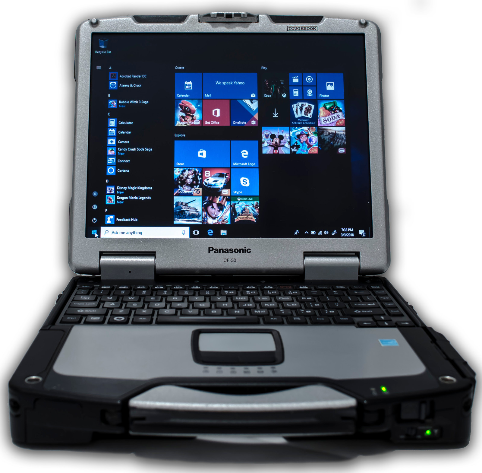 Panasonic Toughbook CF-30 1.6GHz 4GB HDD or SSD Rugged Laptop TOUCH WIN10