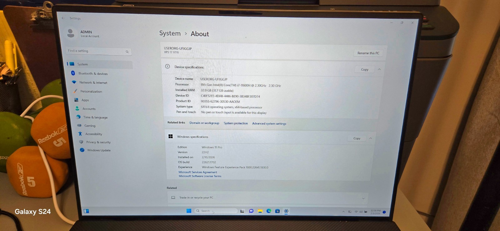 Dell XPS 17 9710 Silver FHD+ i7-11800H 2.30GHz 16GB 512GB SSD Very Good