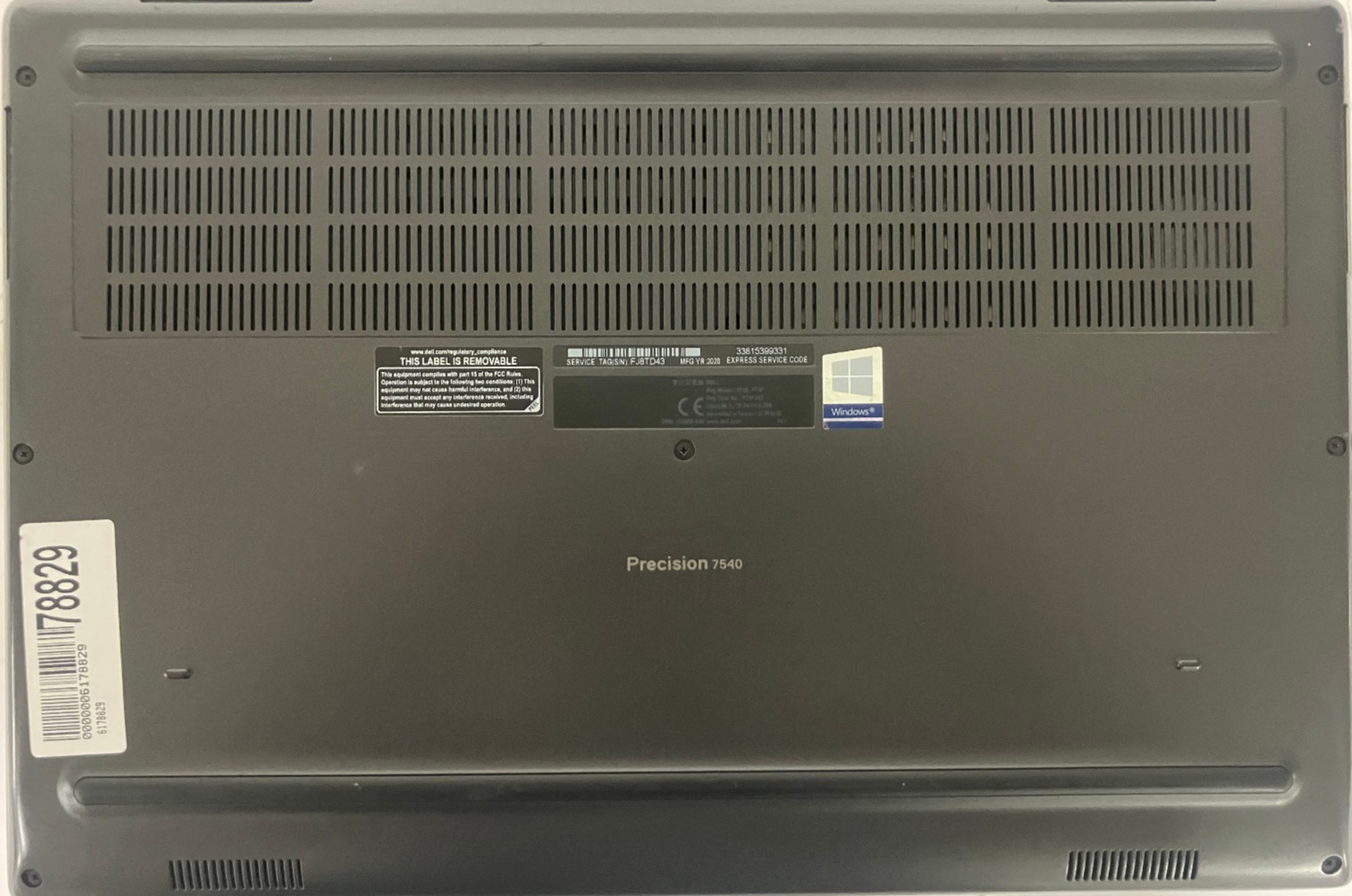 Dell Precision 7540 NVIDIA Q. RTX 3000 6GB 2.8GHz Intel Xeon E-2276M 64GB 1TB