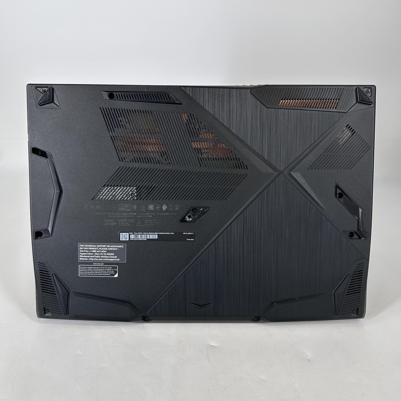 MSI Thin GF63 15.6 FHD 2.0 GHz i5-12450H 16GB 512GB SSD RTX 2050 Very Good