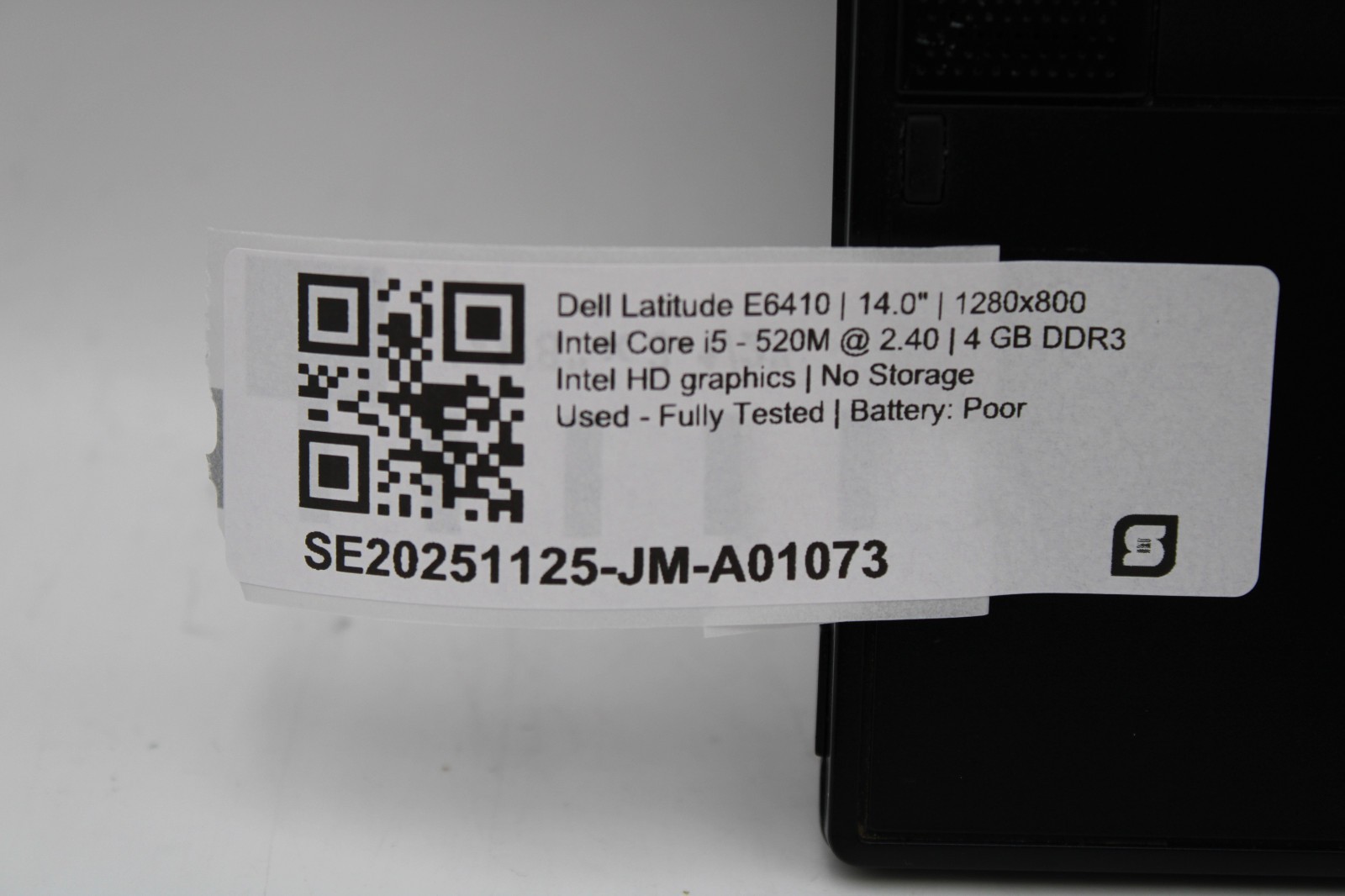 Dell Latitude E6410 _ i5-520M @ 2.4 _ 4GB RAM _ No SSD / OS *READ
