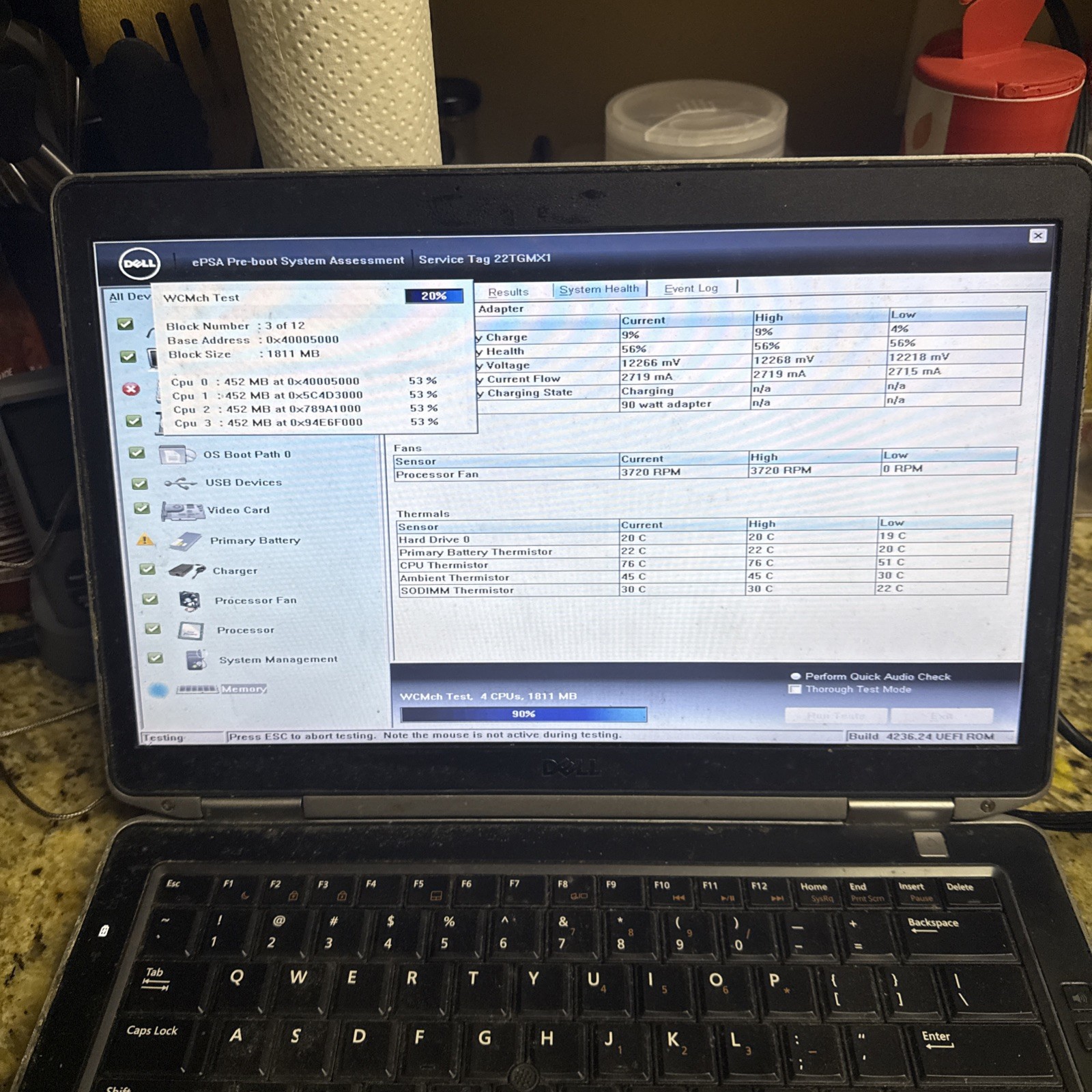 Dell Latitude E6430S 14″ Laptop Intel Core i5 3rd Gen. -POWERS/NO BOOT -MZ