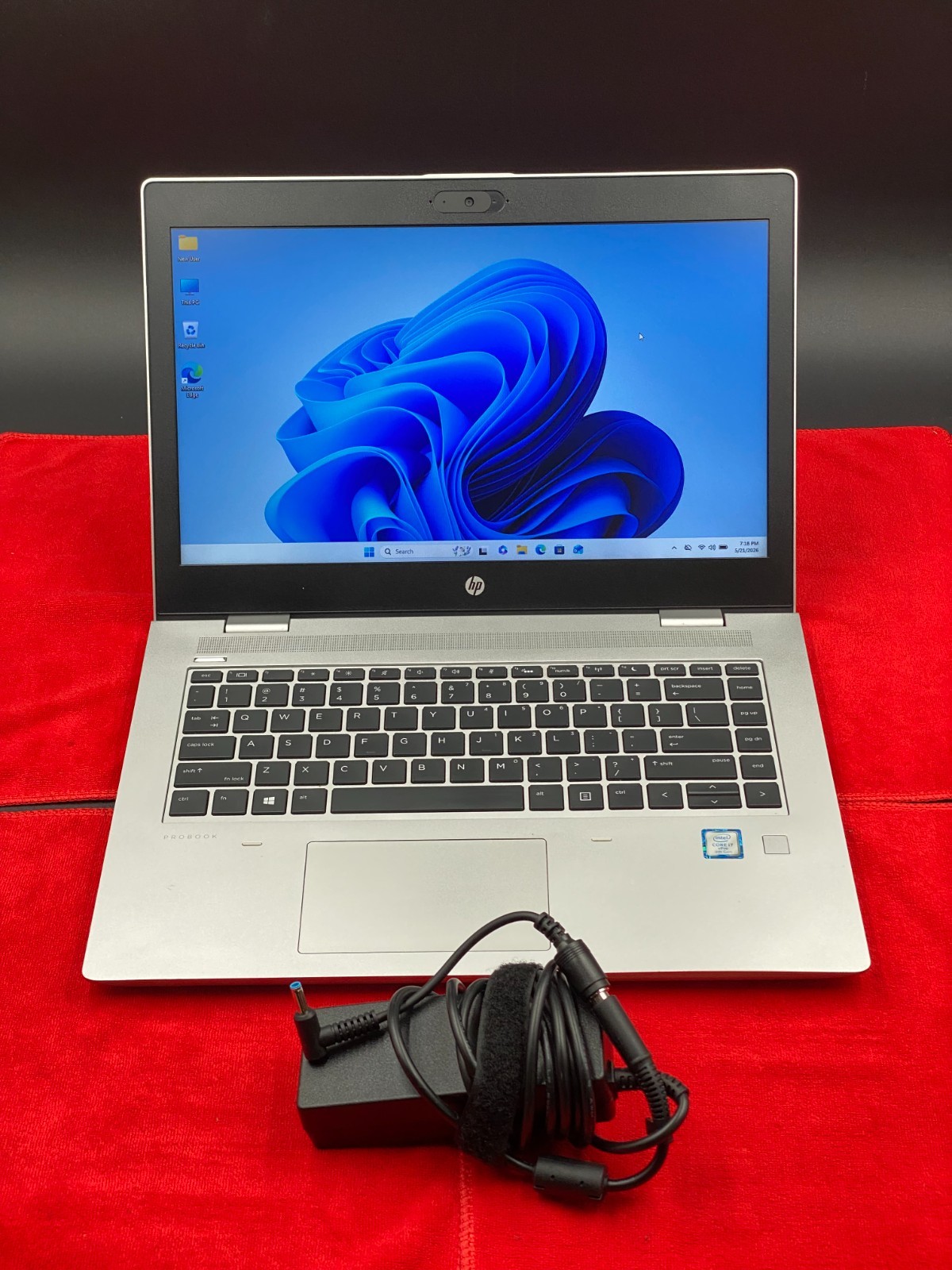HP PROBOOK 640 G5 14″ i7-8665U 8GB RAM 250GB SSD WINDOWS 11 PRO+CHARGER GRADE B-
