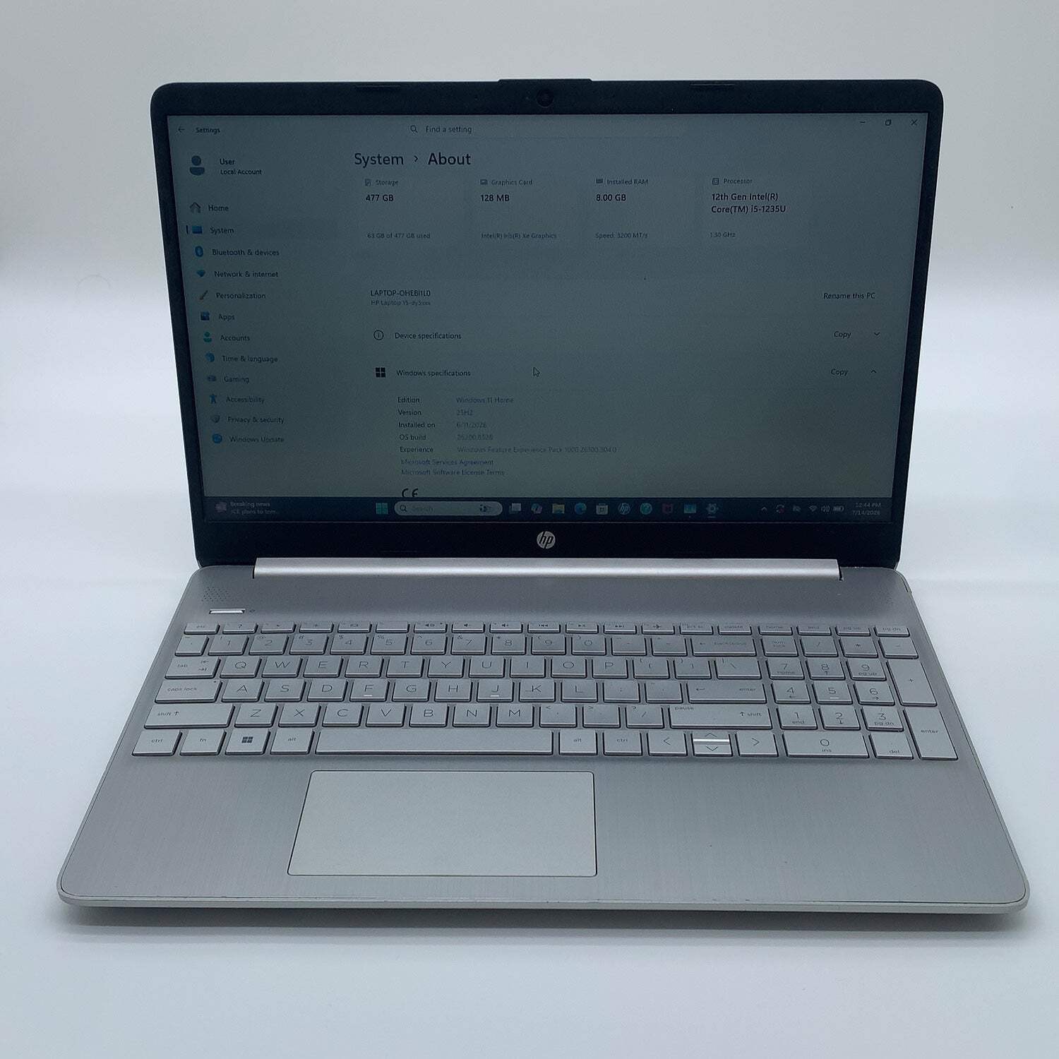 HP Laptop 15-DY5035OD 15.6″ i5-1235U 1.3GHz 8GB RAM 512GB SSD