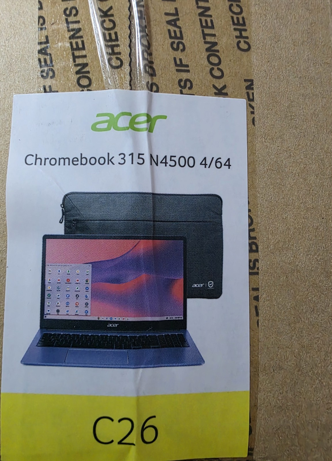 Acer Chromebook 315 CB315-4H-C0VN 15.6″ N4500 4GB 64GB Moonstone Purple Chrome …
