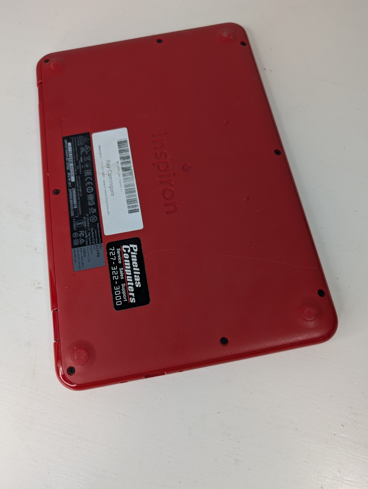 Dell Inspiron 11 3000 P24T 11.6″ Laptop Red 2017 Model No Charger- for parts