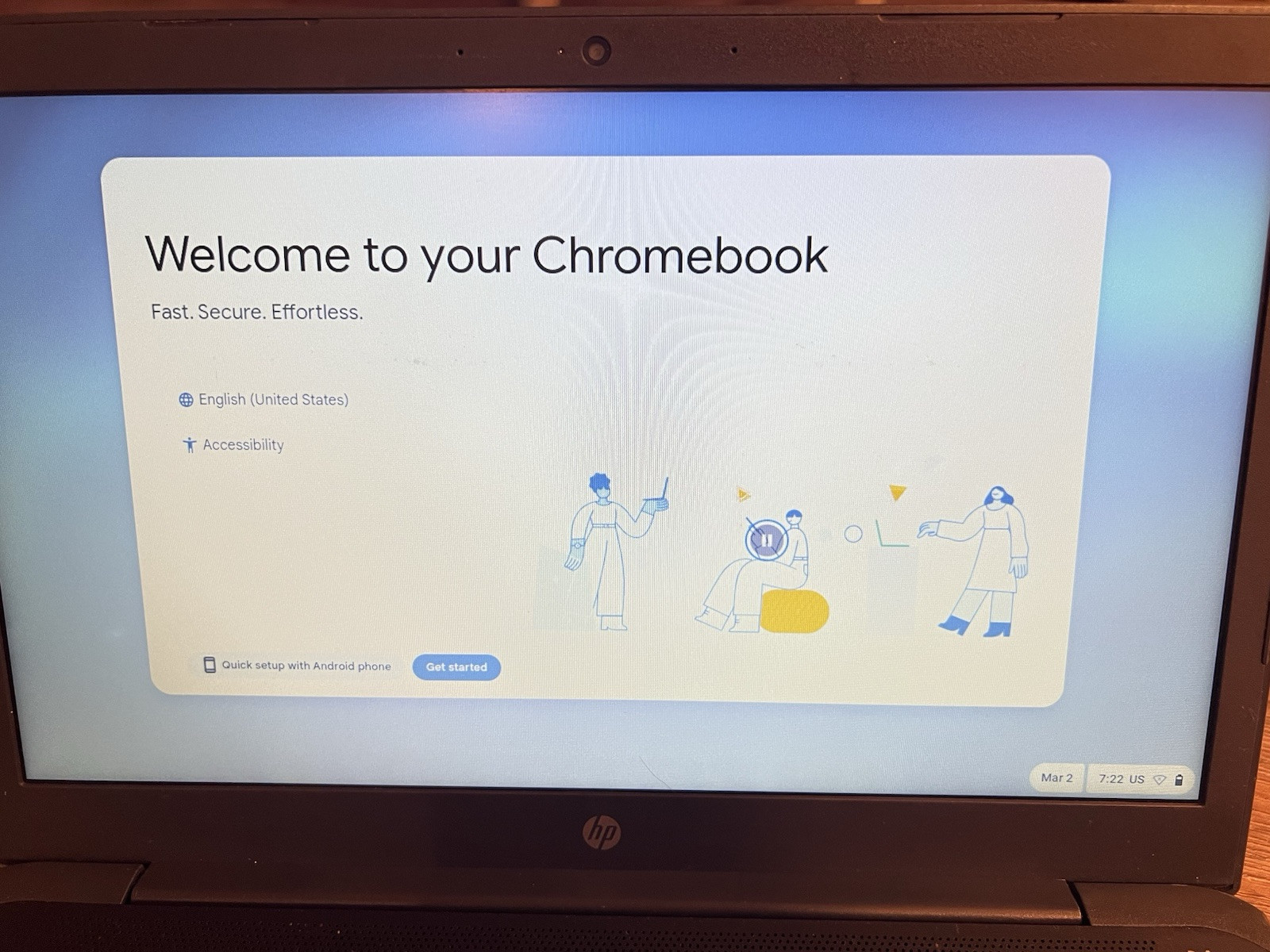 HP Inc. Chromebook Laptop Computer 14″ HD Intel N-series 4 GB memory; 64 GB eMMC