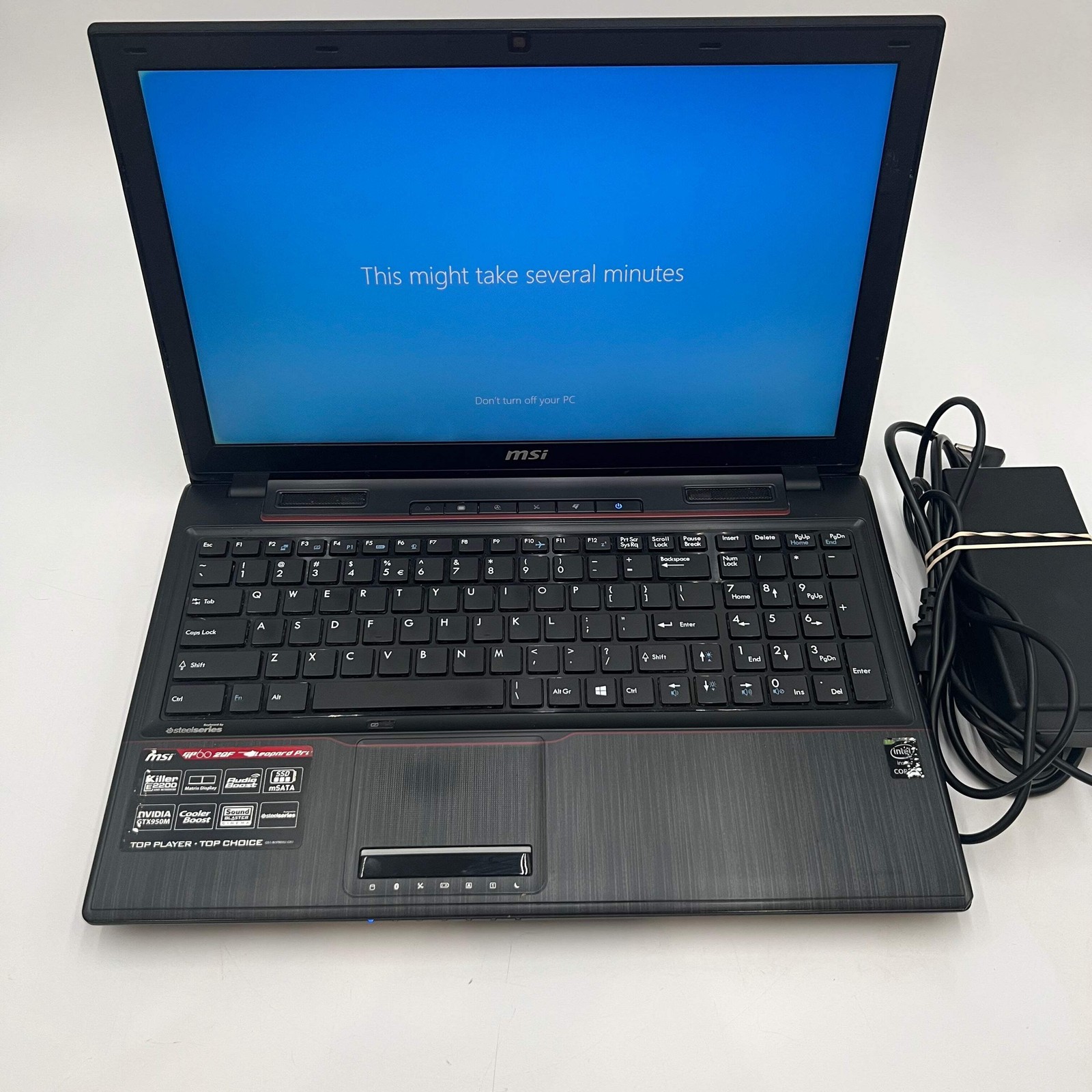 MSI MS-16GH 15″ Core i7 2.6GHz 8GB 1TB GTX 950M Laptop Used B