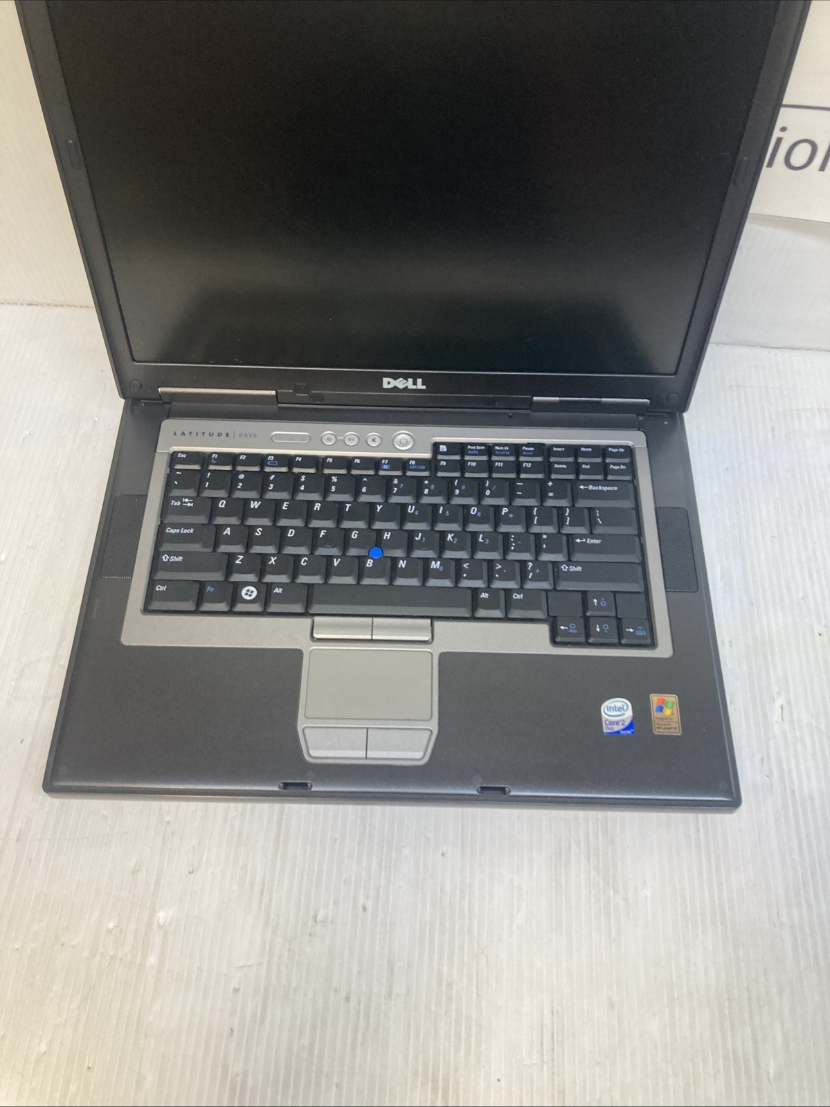 Dell Latitude D820 Model PP04X Intel Core 2 Duo 1.66GHz 2GB RAM Boot to BIOS