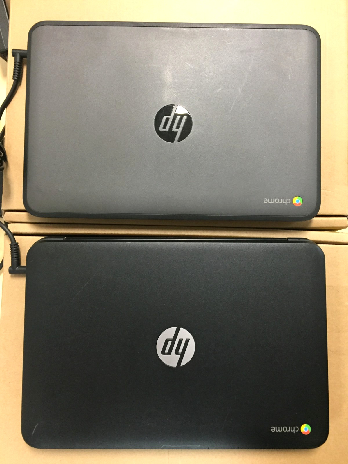 Lot of 2 HP Chromebook 11 G4 11.6″/Intel N2840/4GB RAM/16GB SSD/ChromeOS