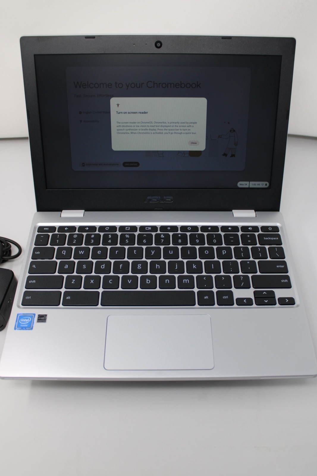 ASUS Chromebook CX1 11.6″ (32GB HDD, Intel Celeron N3350, 1.10 GHz, 4GB)…