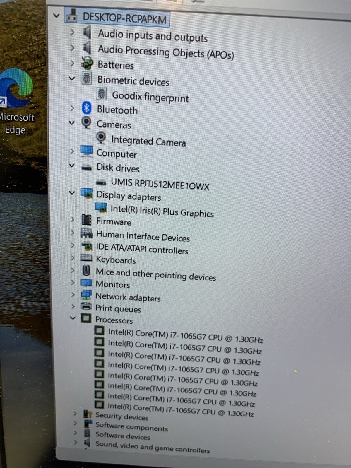 Lenovo IdeaPad 5 15iiL05 Touch i7-1065G7 1.3GHz 12GB 512GB SSD WIN 11 Iris+ READ