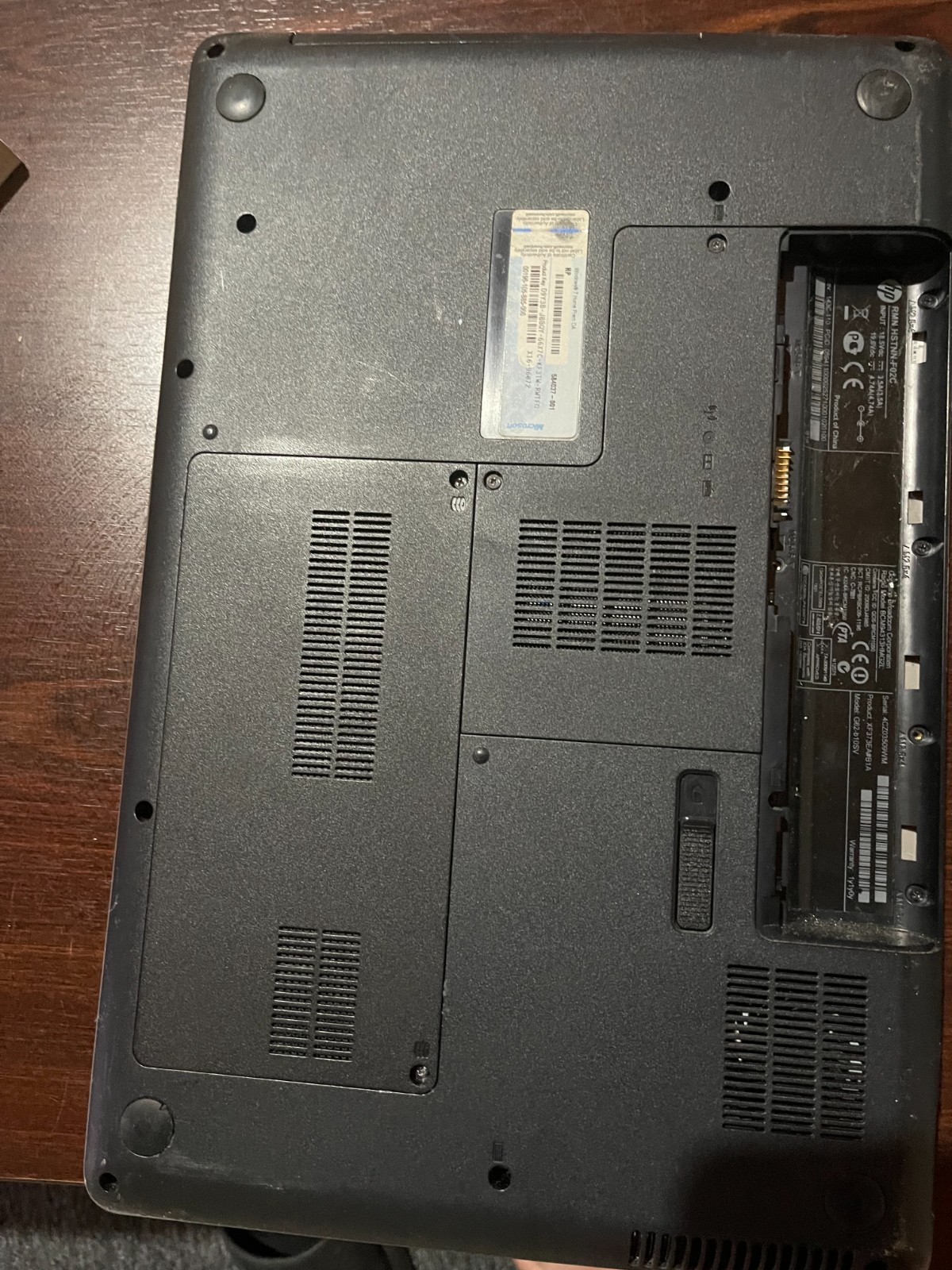 lap top HP G62 15,6”