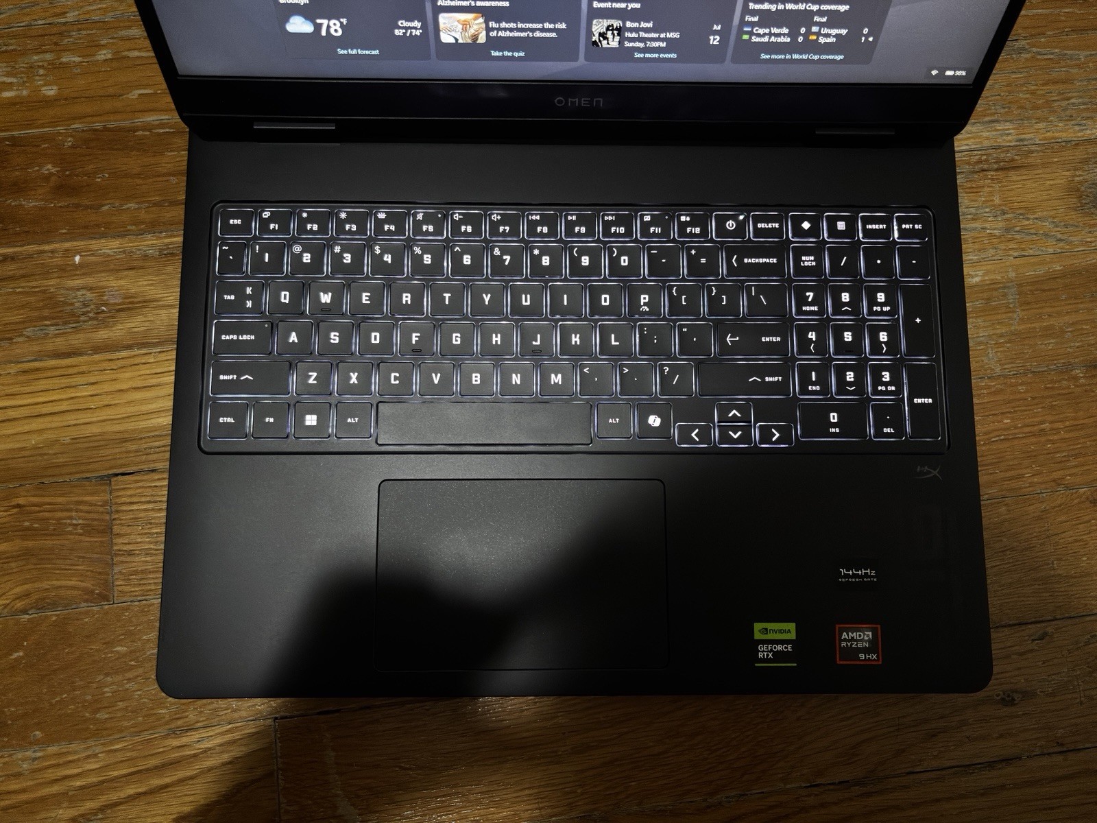 HP OMEN – 16″ 2K 144Hz Gaming Laptop AMD Ryzen 9 8940HX 2025 – 32GB DDR5 Memory