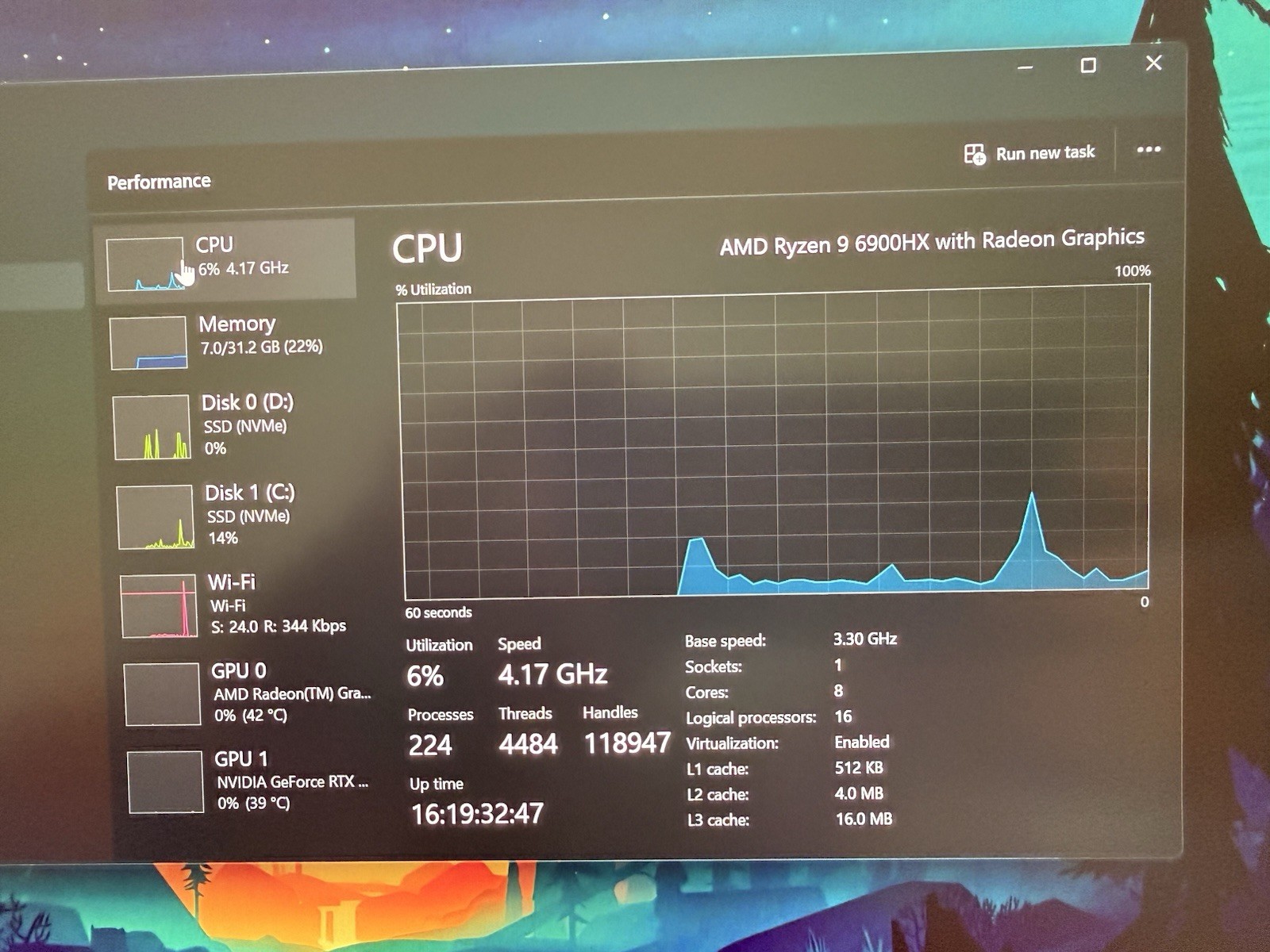 Lenovo LEGION 5 PRO, Ryzen 9 6900HX, 32GB, 3TB , RTX 3070 Ti Gaming Laptop Used