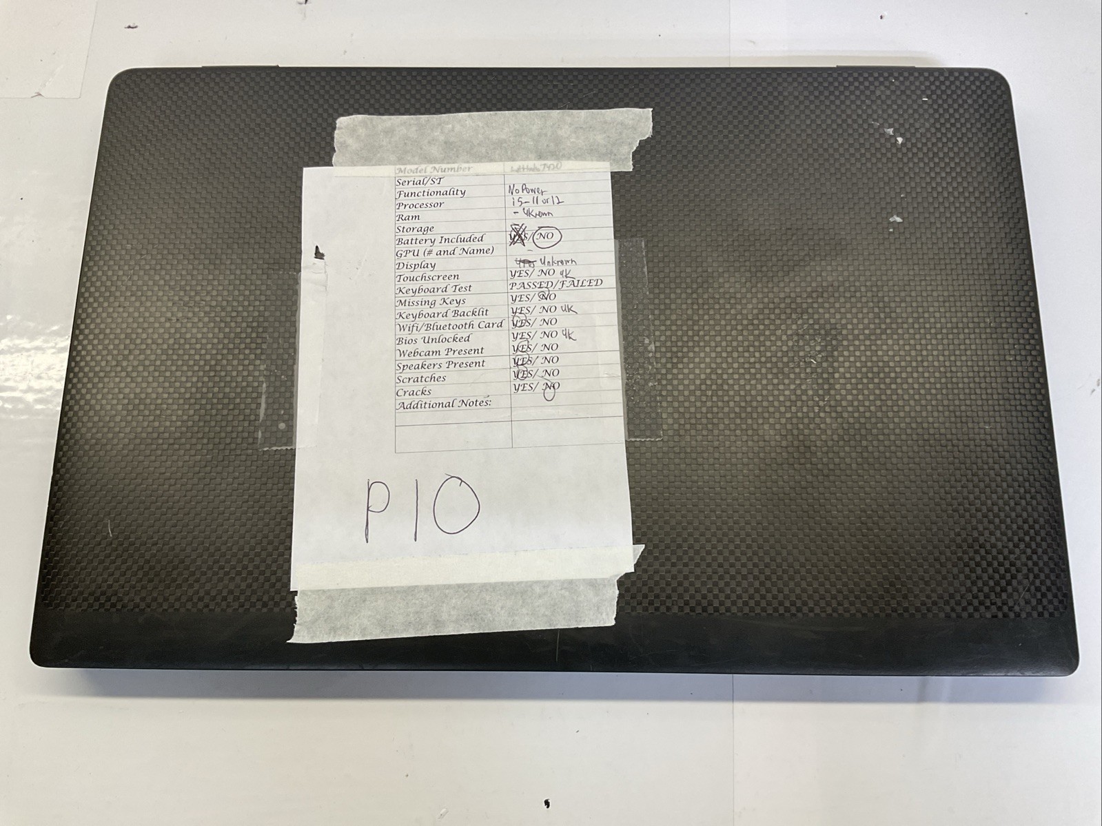 Dell Latitude 7420 | i5-11th Gen | No Power | (P10)