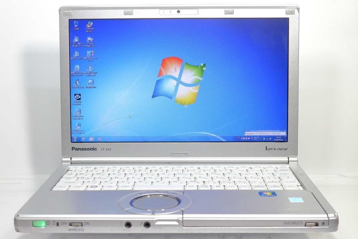 Panasonic Let’s Note CF-SX3 i5-4300U 8GB 320GB HDD DVD Win7 Pro Tested