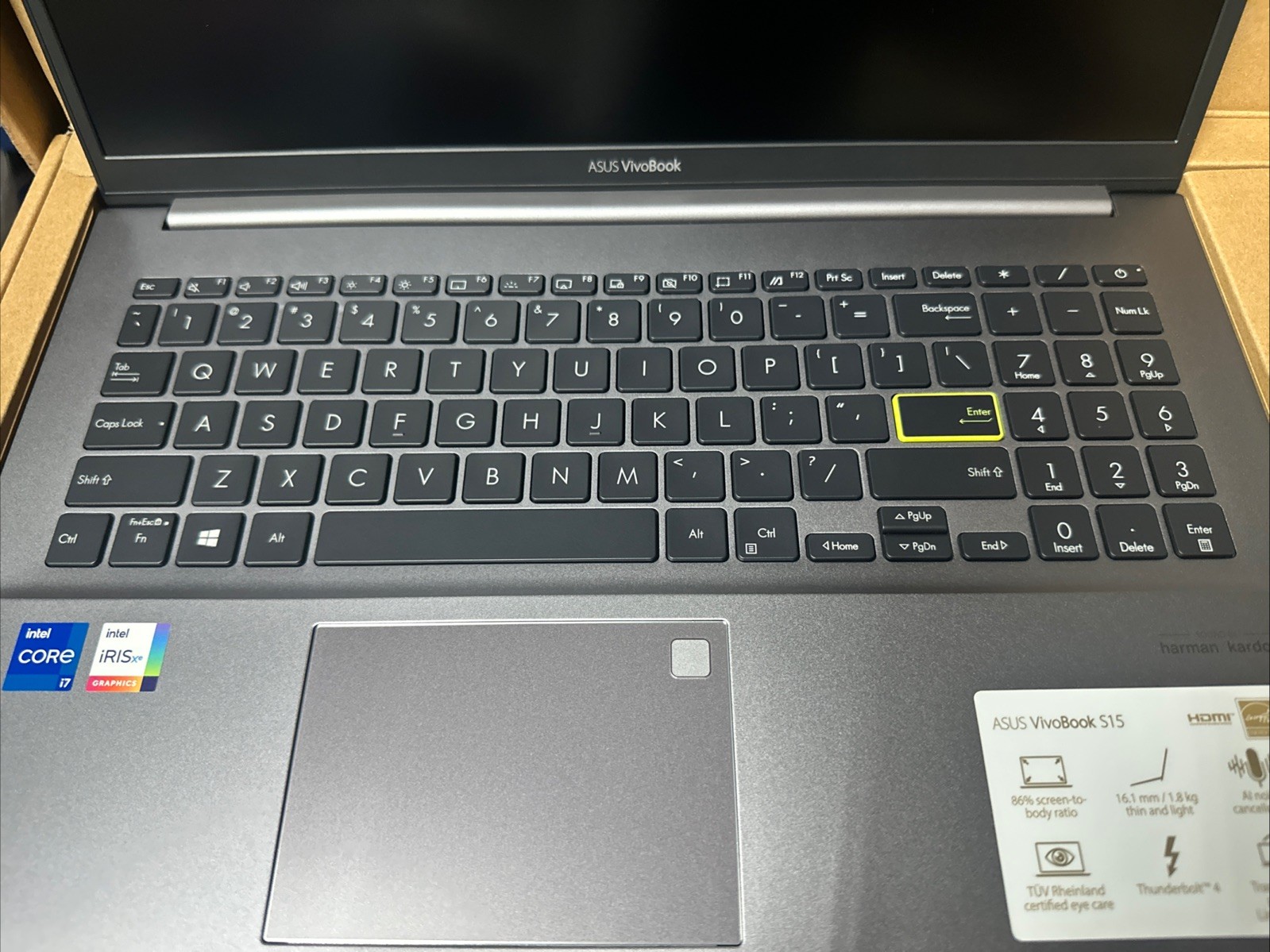 ⚡️ASUS VivoBook S15 S533 15.6″ i7-1165G7 8GB RAM 512GB SSD Win10 64bit