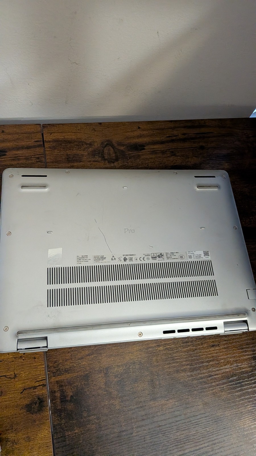 Dell Pro 14 Laptop Broken Screen Popped Out Powers On Parts Repair No Charger