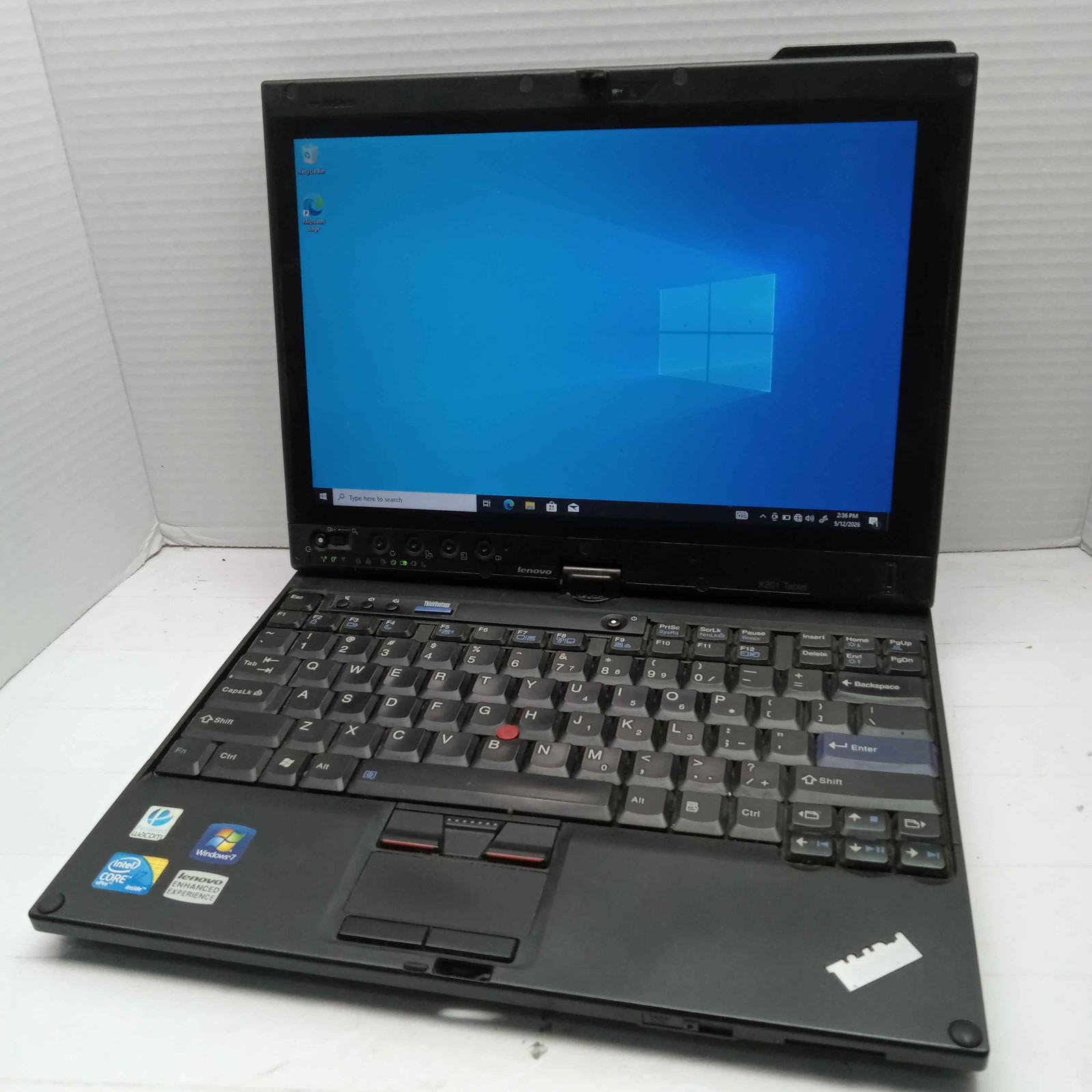 Lenovo ThinkPad X201 12.1″ Windows 10 Tablet PC i7-L640 2GB RAM 320GB HDD ^