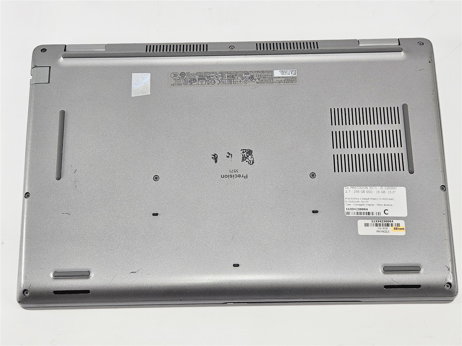 Dell Precision 3571 i5-12600H 16GB 256GB SSD 15.6″ FHD Notebook