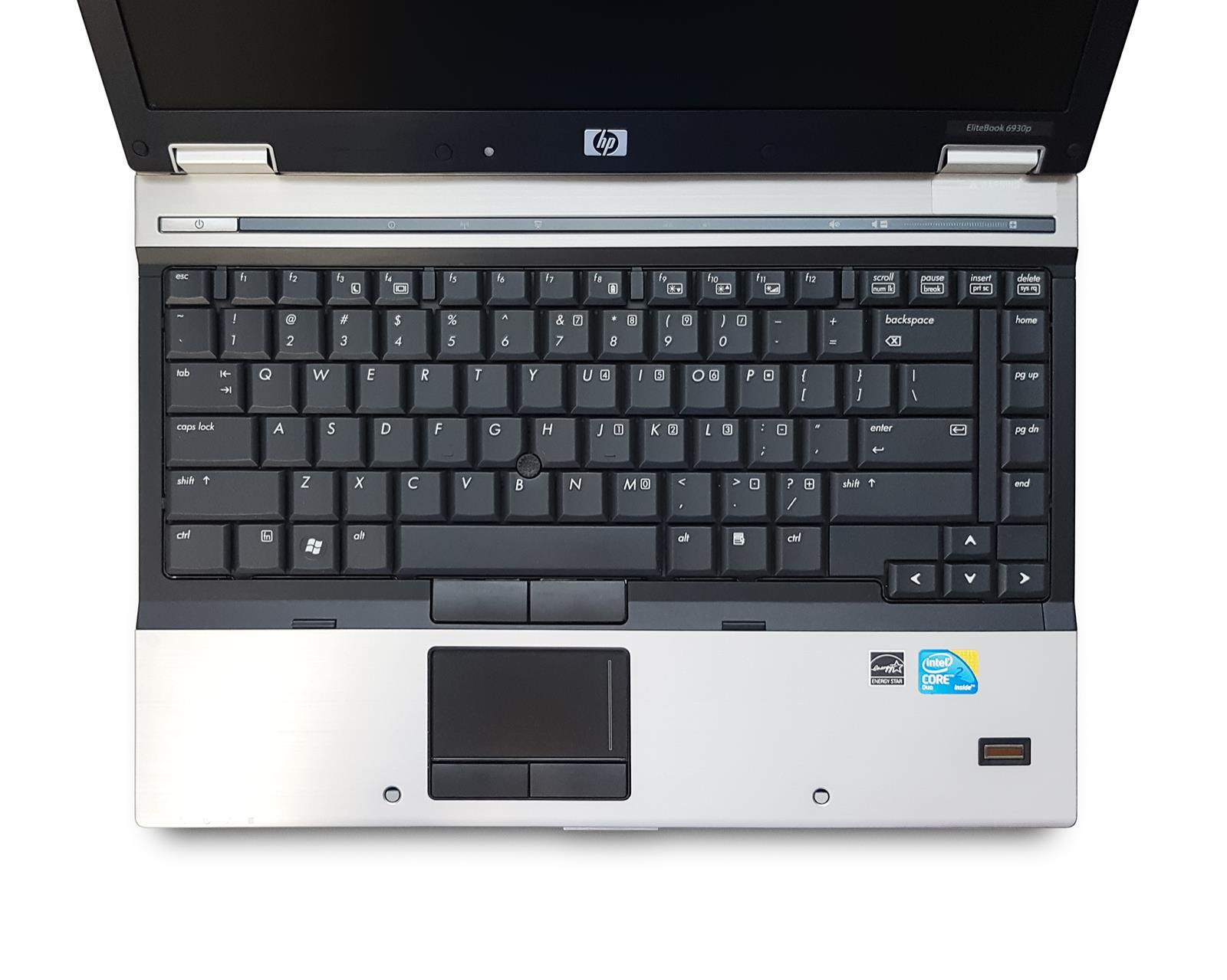 HP EliteBook 6930p 14.1” C2D P8600 4GB 320GB FireWire Win7 or Win10 BLUETOOTH