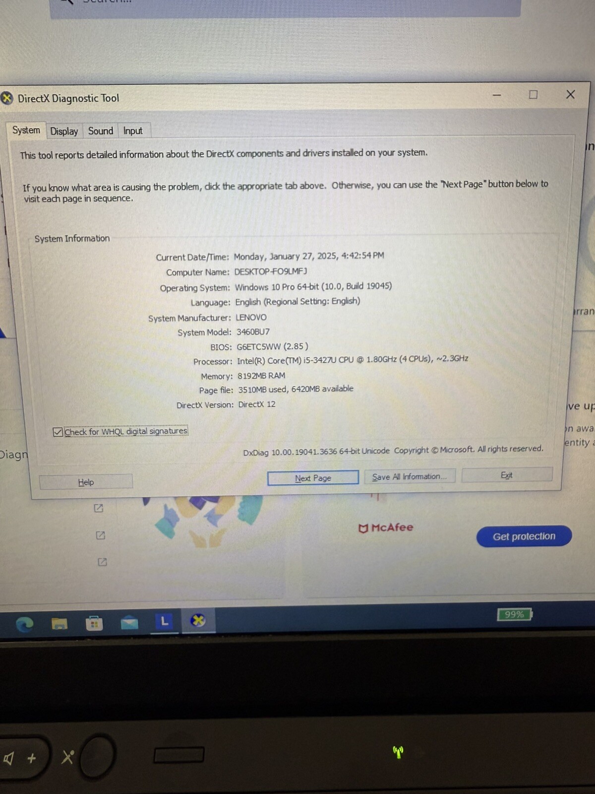 Lenovo Thinkpad x1 carbon i5 – 3427U, 1.8, 8gb Ram, 128ssd