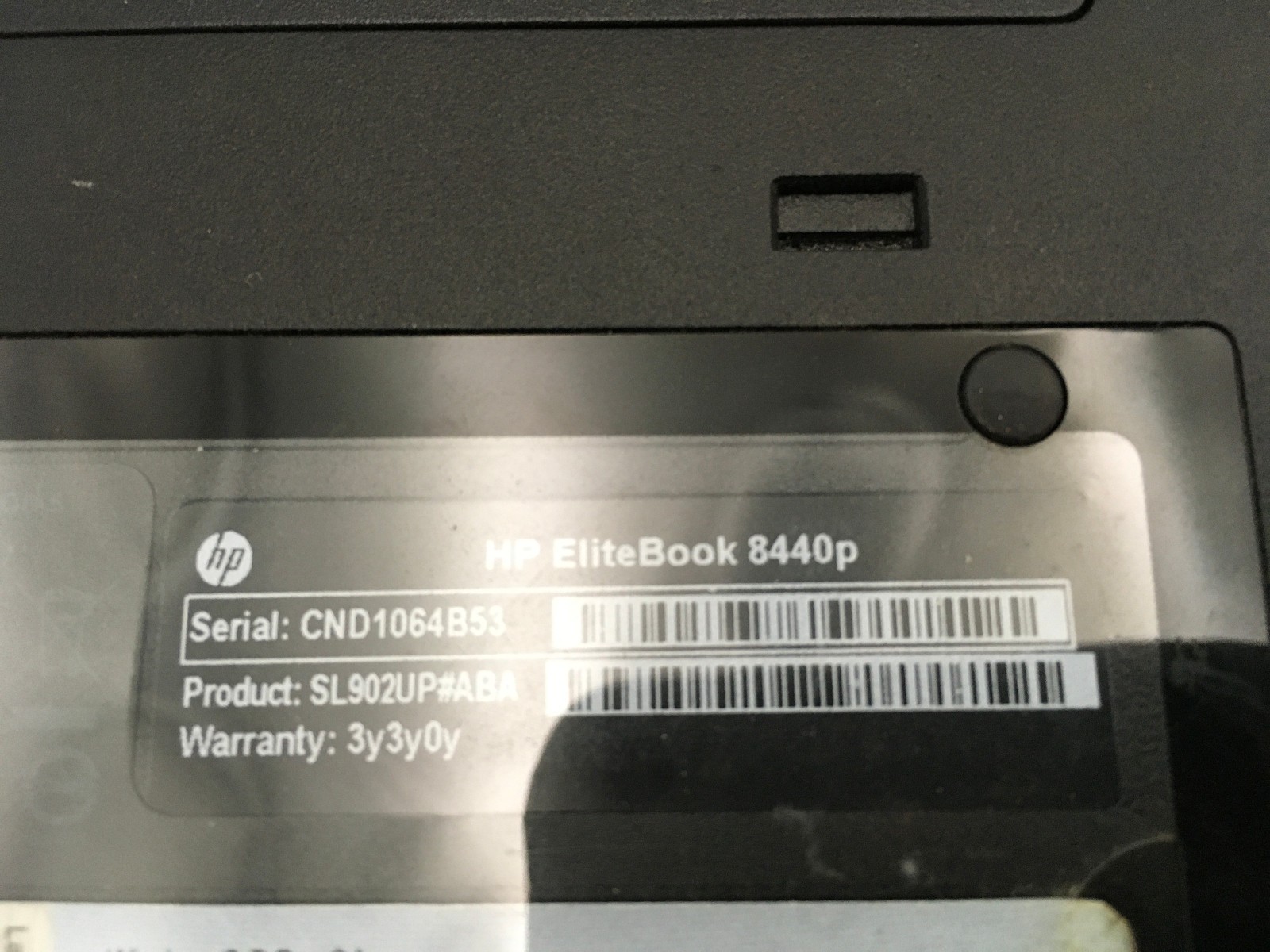 HP ELITEBOOK 8440P – BOOTS TO BIOS – INTEL CORE I5 M540 – 4GB RAM – READ – BB