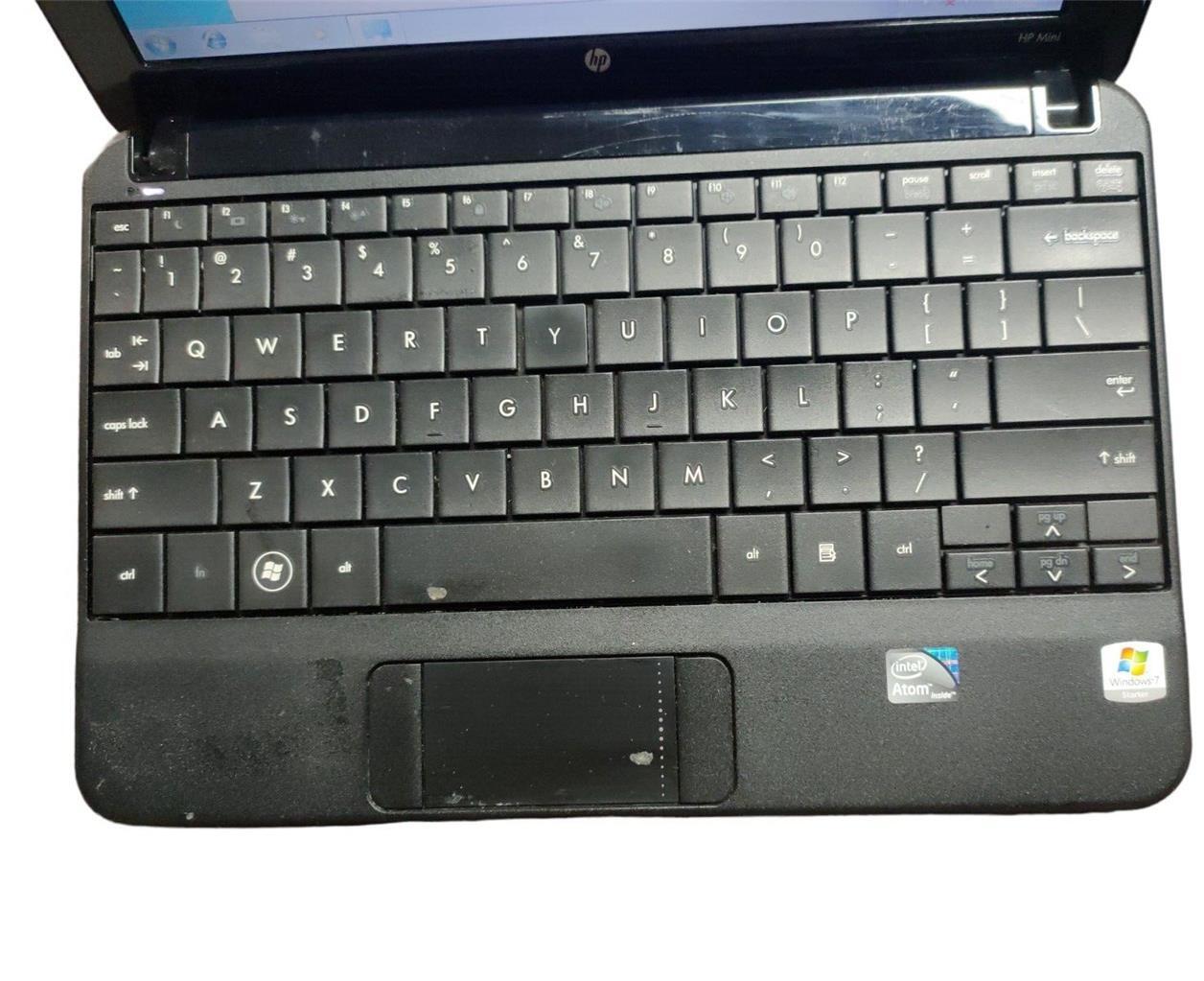 HP Mini 110 HSTNN-I70C 10.1″ Intel Atom N270 1.6GHz 2GB Ram Windows 7 Starter