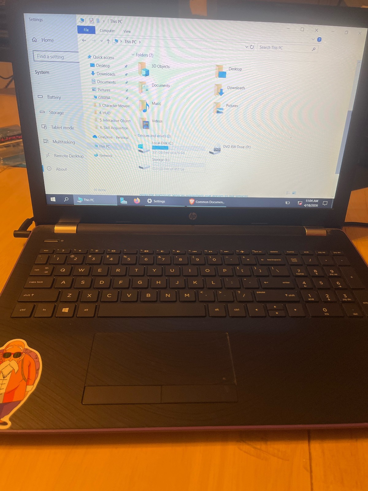 HP 15-bs188cl 15.6″ HD (Non-Touch) Notebook, Intel i5-8250U, 1.60GHz, 12GB RAM