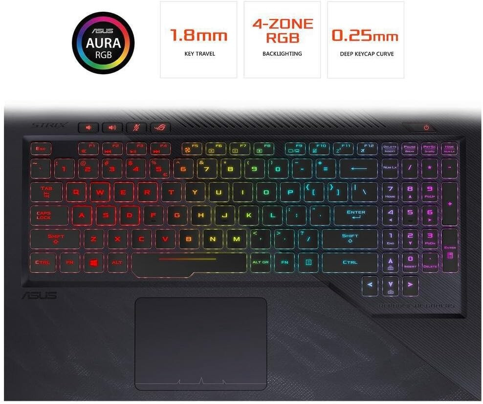 ASUS ROG Strix 15.6″ Intel Core i7-7700HQ 16GB 256GB+1TBHDD GTX 1060 Win10 Home